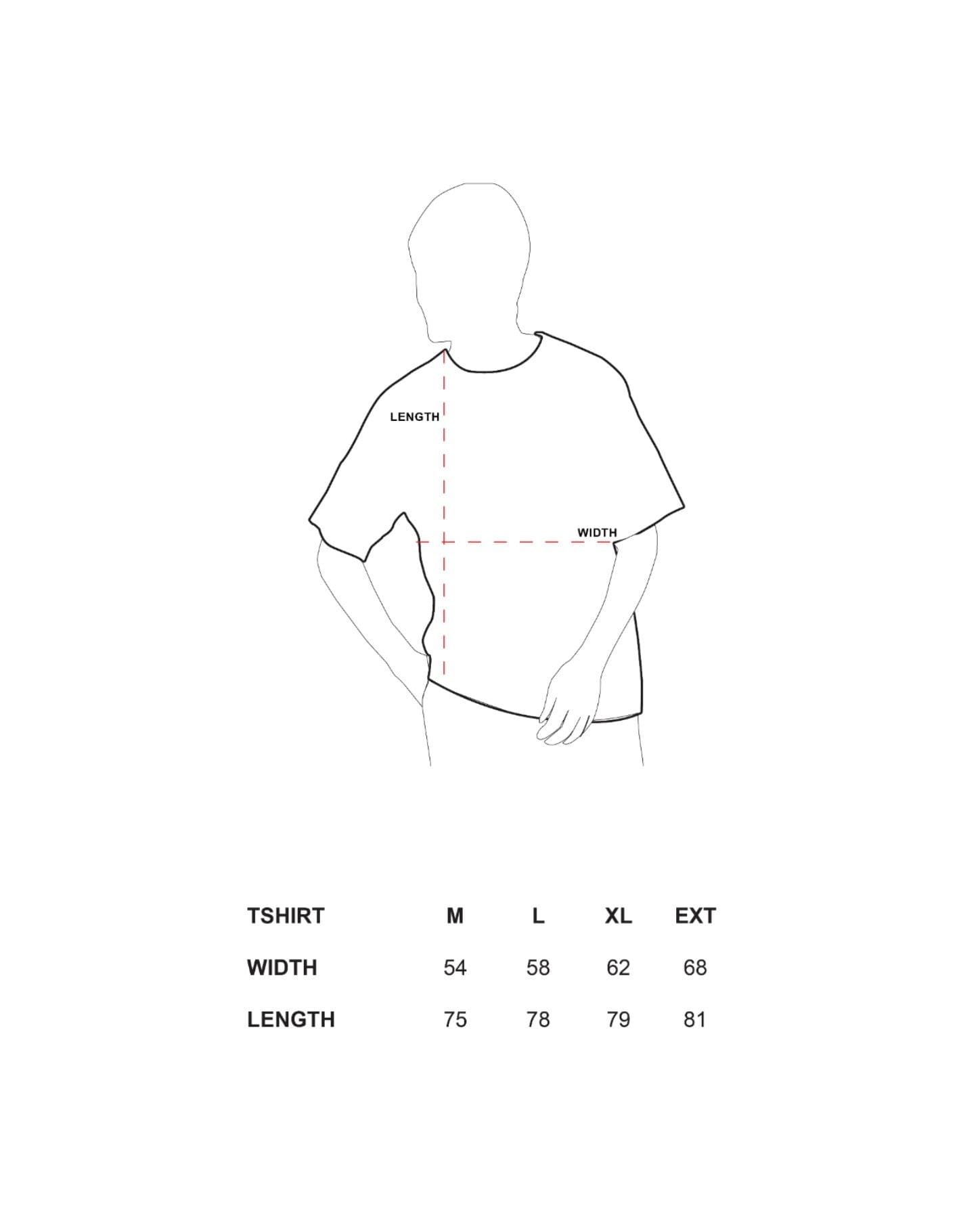 T-Shirt measurement diagram