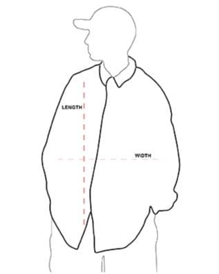 Jacket measurement diagram