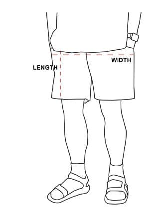 Short Pants measurement diagram