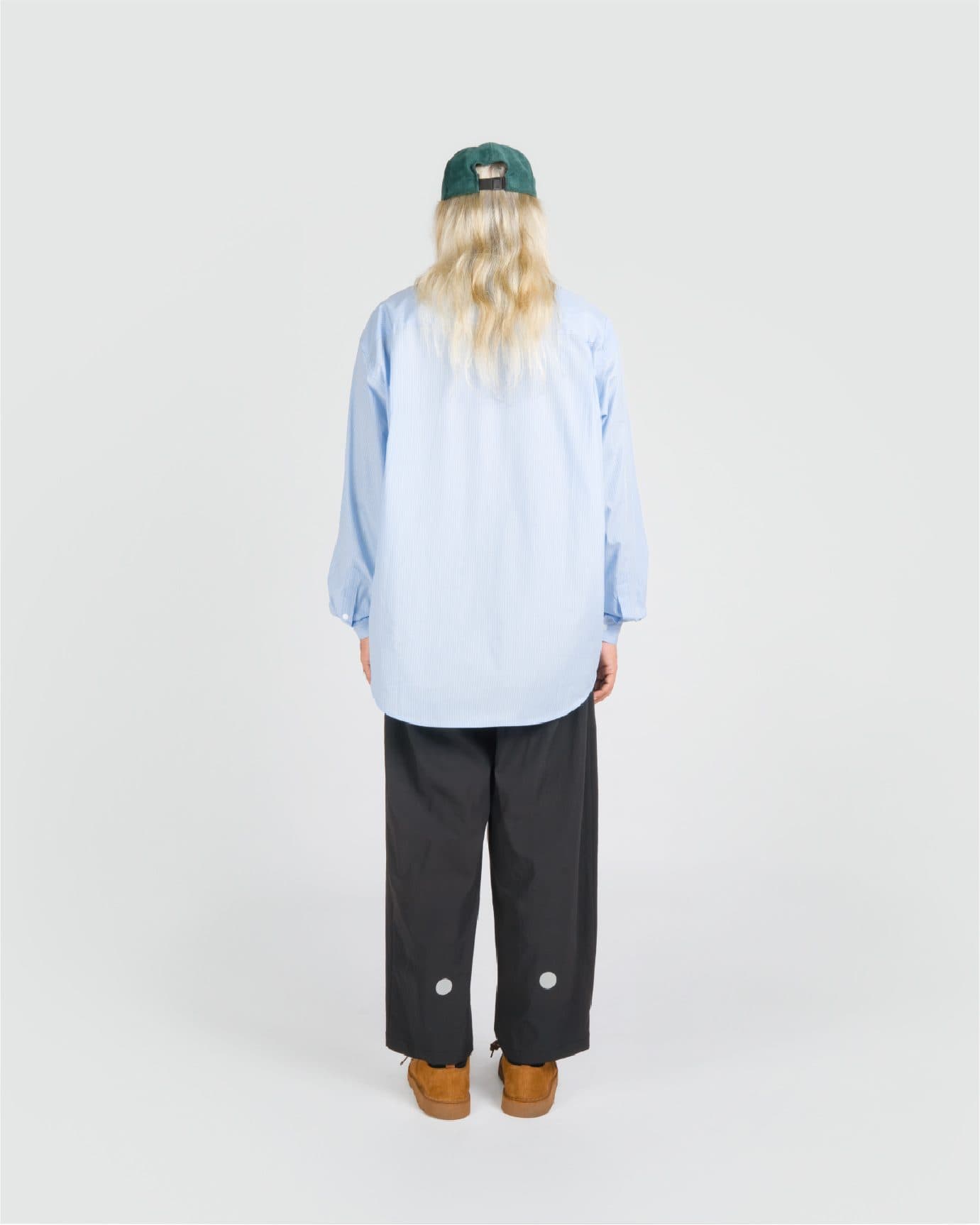 CLASSIC DAD L/S SHIRT BLUE WHITE view 3