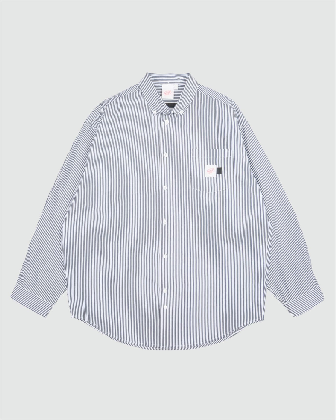 CLASSIC DAD L/S SHIRT GREY STRIPES