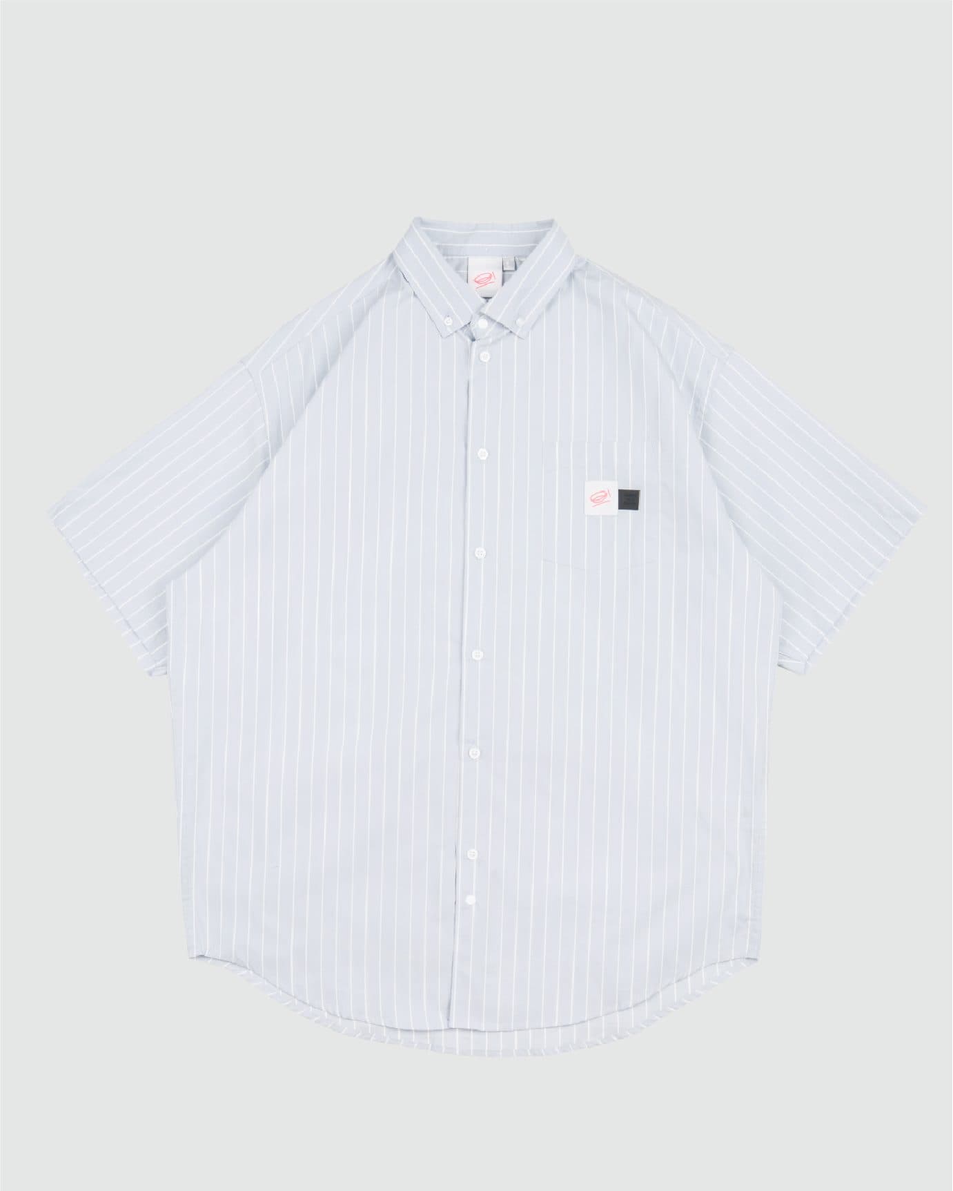 CLASSIC DAD S/S SHIRT BLUE WHITE