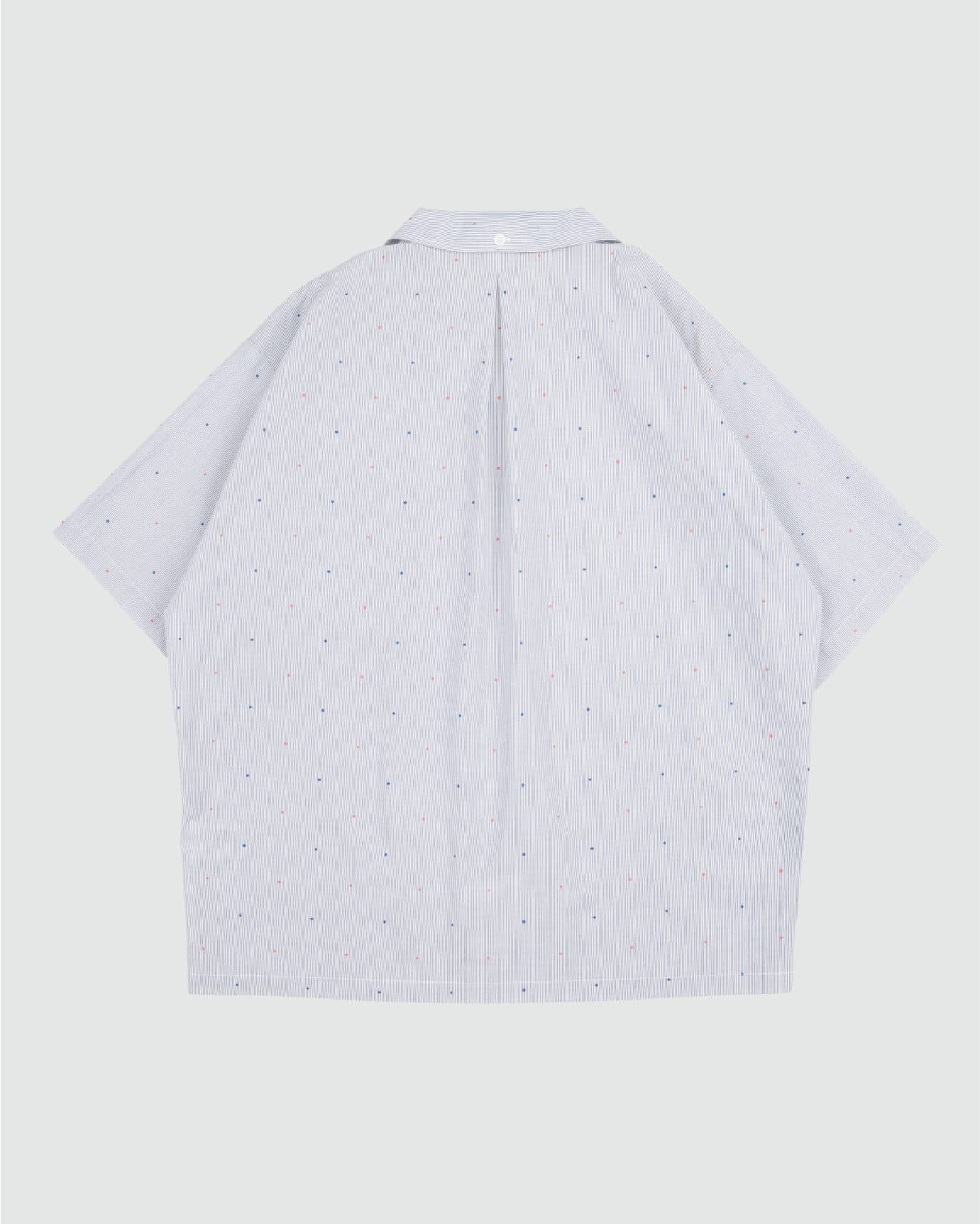 CLASSIC DAD S/S SHIRT BLUE POLKA view 2