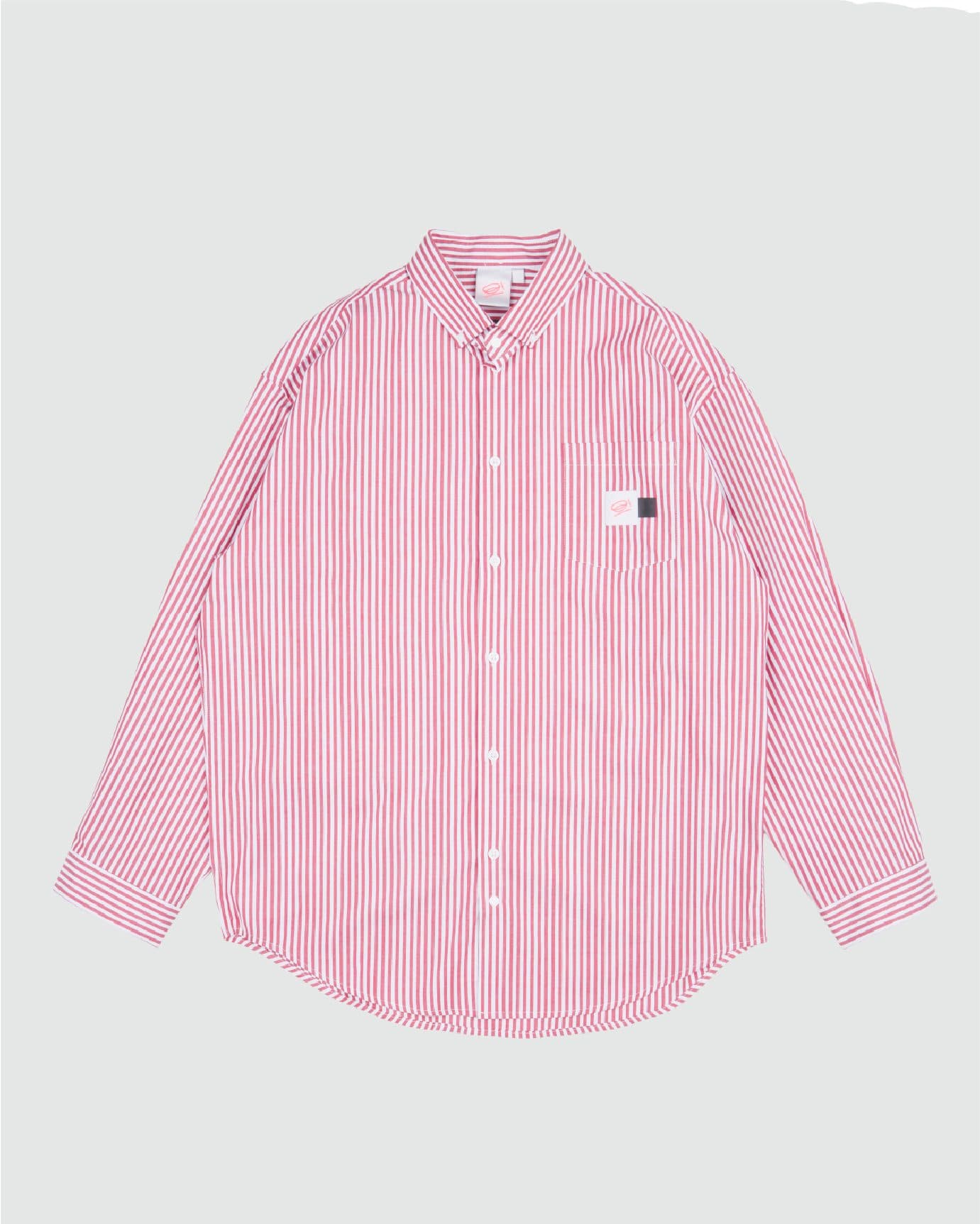 CLASSIC DAD L/S SHIRT RED STRIPES