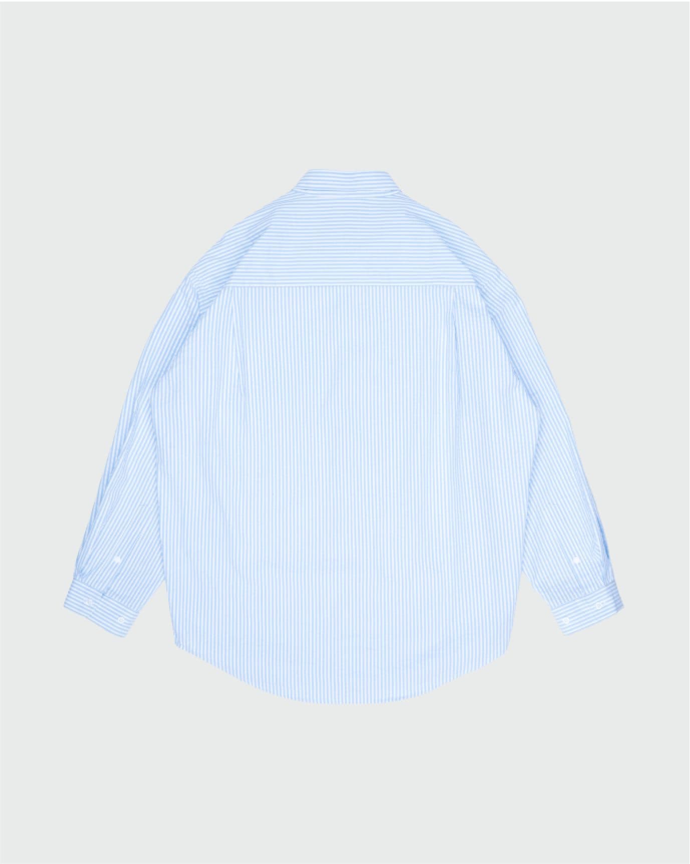 CLASSIC DAD L/S SHIRT BLUE STRIPES view 2
