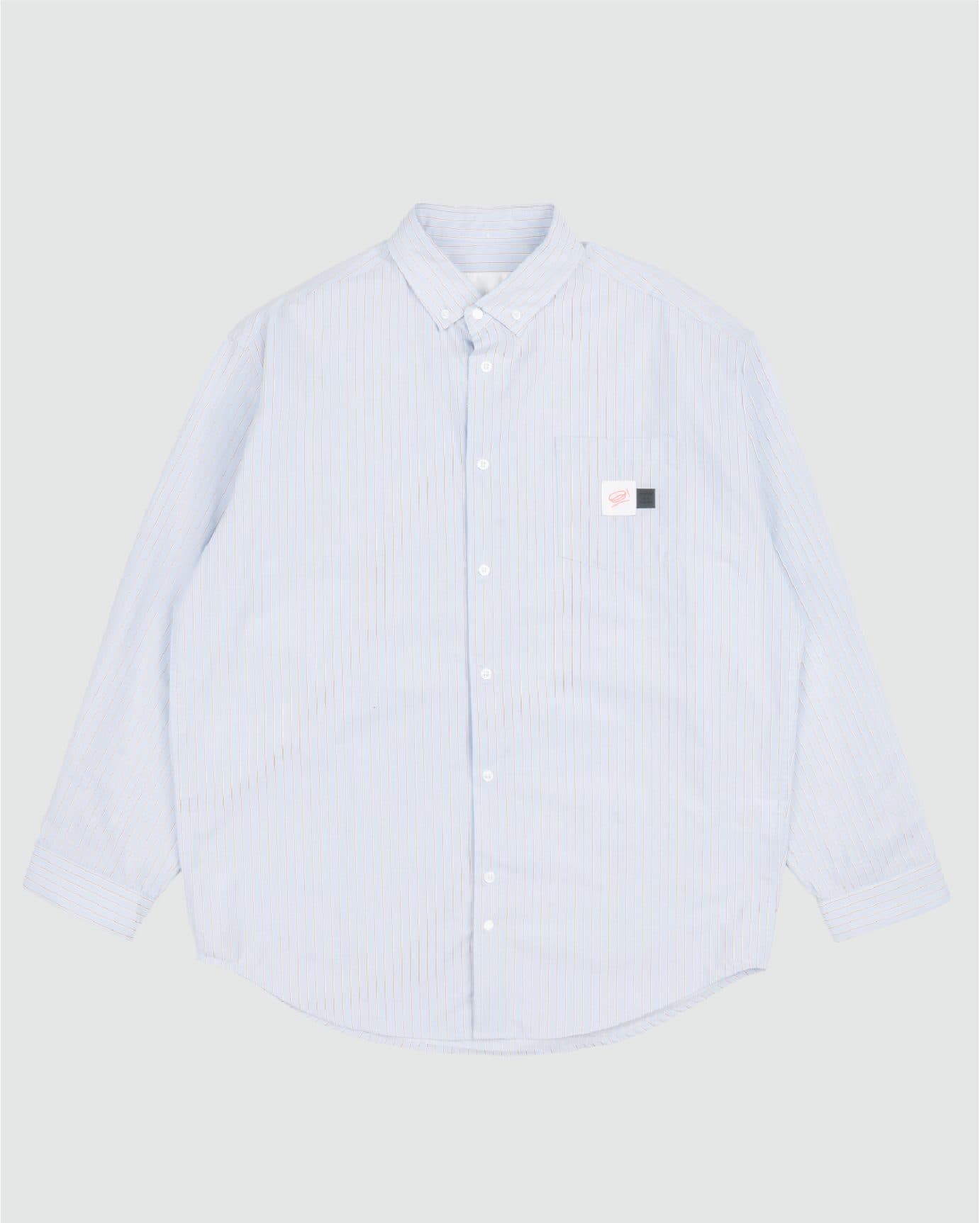 CLASSIC DAD L/S SHIRT BLUE BROWN