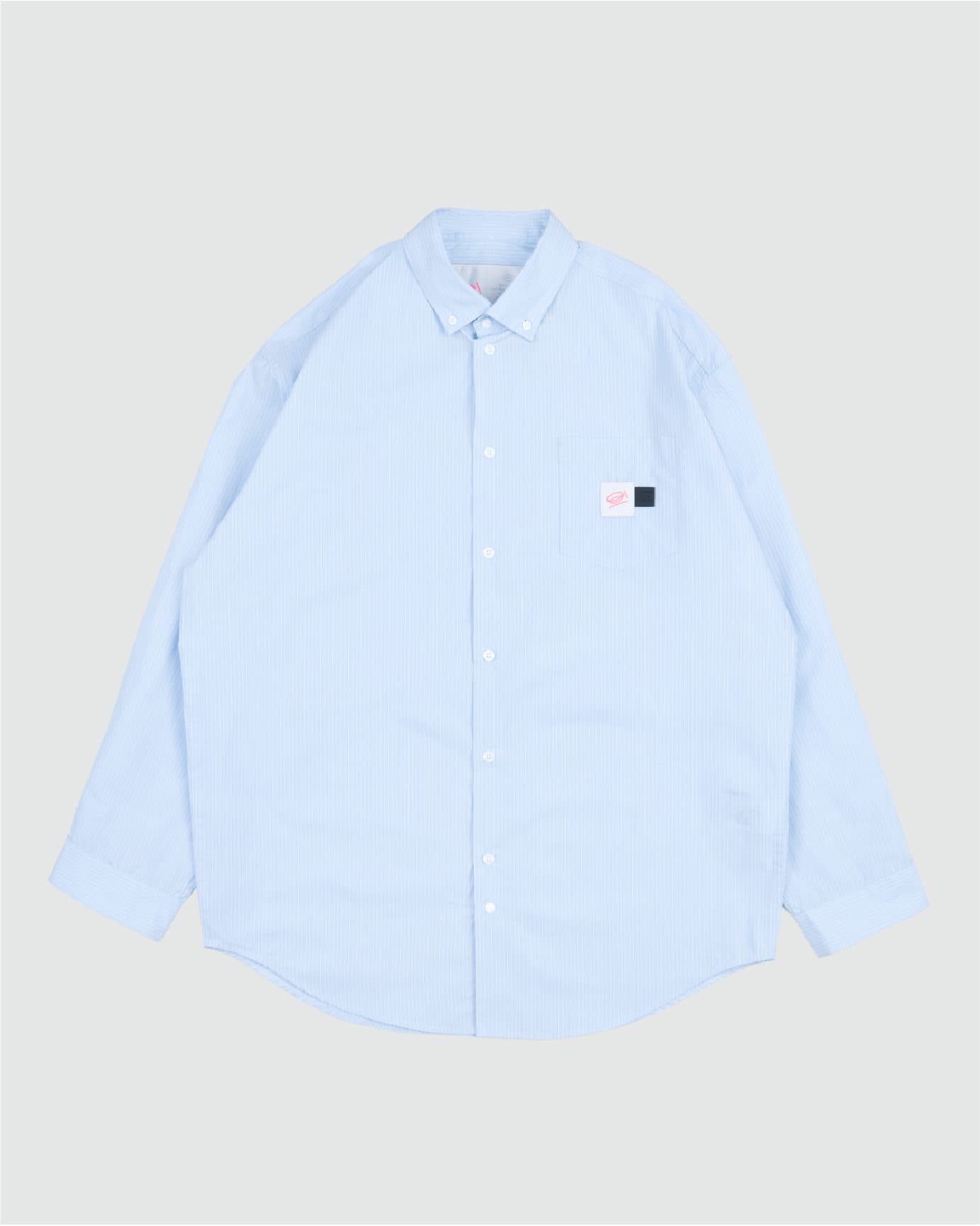 CLASSIC DAD L/S SHIRT BLUE WHITE