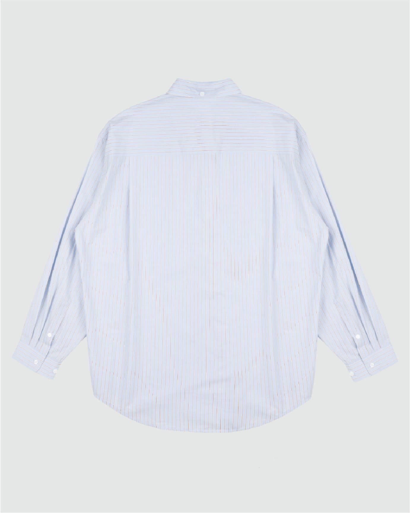 CLASSIC DAD L/S SHIRT BLUE BROWN view 2