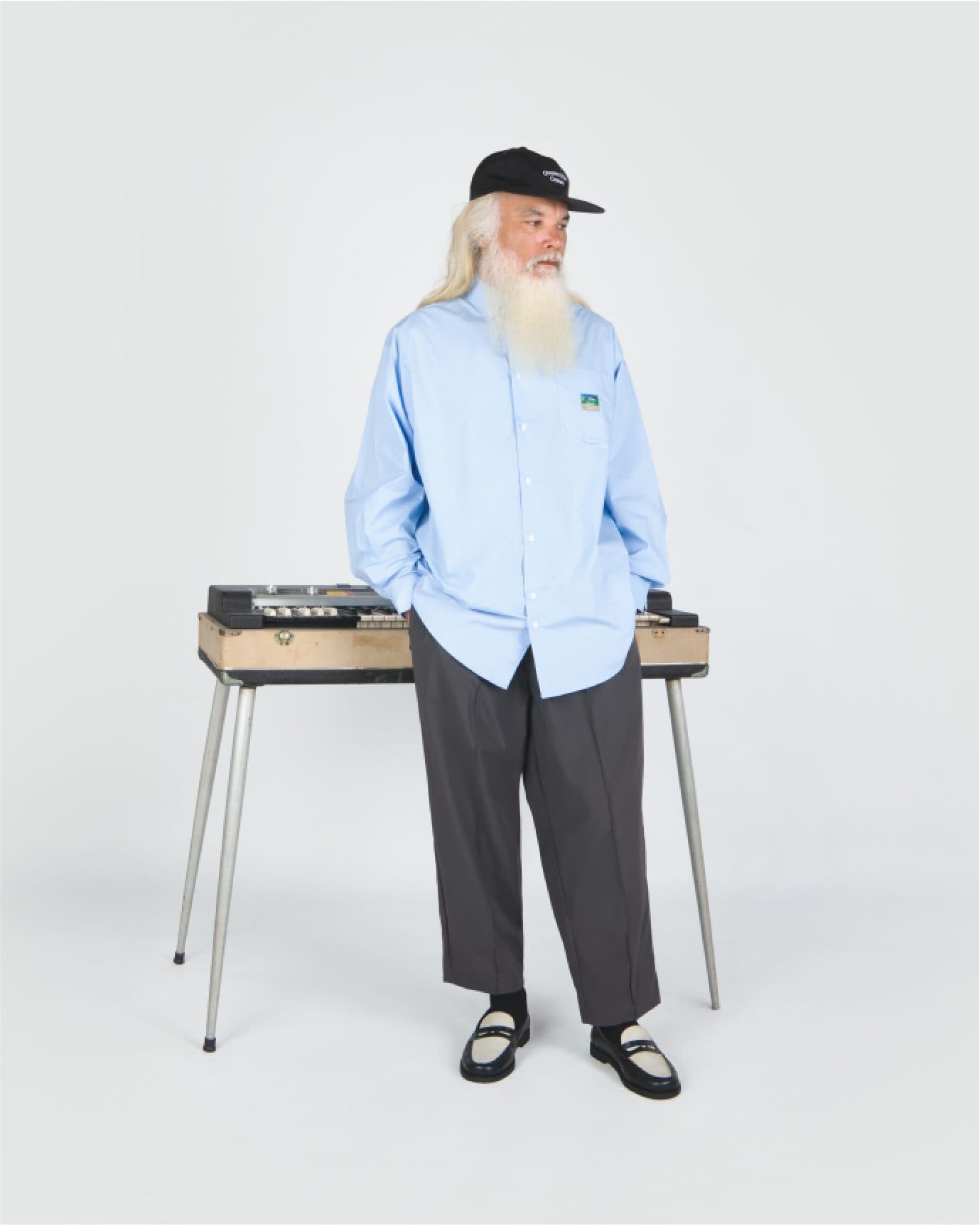 CLASSIC DAD L/S SHIRT BABY BLUE view 4